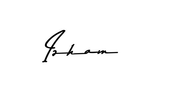 Similarly Asem Kandis PERSONAL USE is the best handwritten signature design. Signature creator online .You can use it as an online autograph creator for name Izham . Izham  signature style 9 images and pictures png