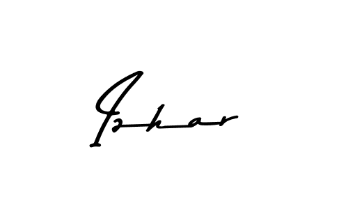The best way (Asem Kandis PERSONAL USE) to make a short signature is to pick only two or three words in your name. The name Izhar include a total of six letters. For converting this name. Izhar signature style 9 images and pictures png