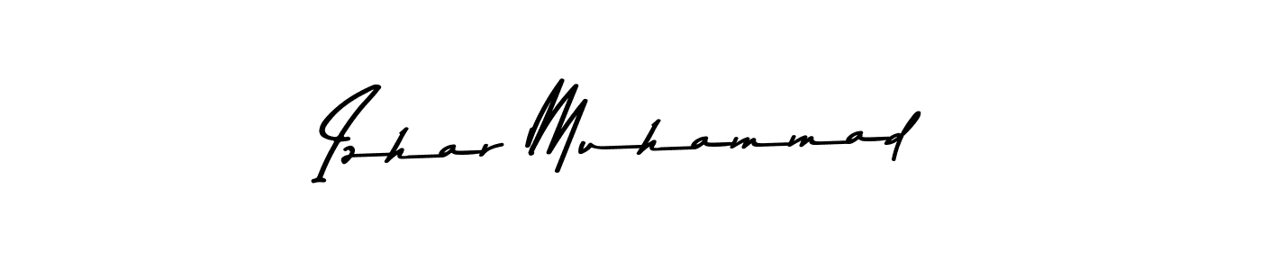 This is the best signature style for the Izhar Muhammad name. Also you like these signature font (Asem Kandis PERSONAL USE). Mix name signature. Izhar Muhammad signature style 9 images and pictures png