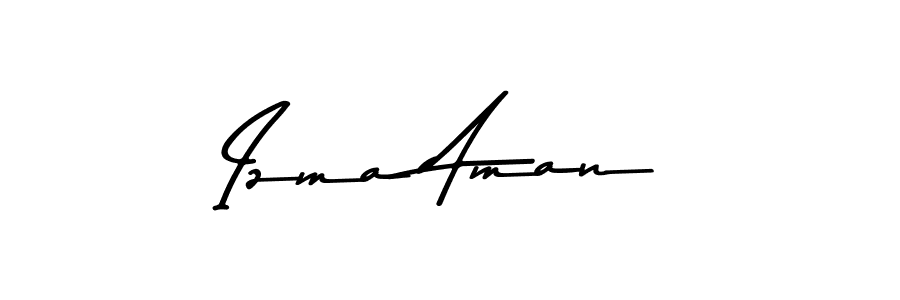 Make a beautiful signature design for name Izma Aman. Use this online signature maker to create a handwritten signature for free. Izma Aman signature style 9 images and pictures png
