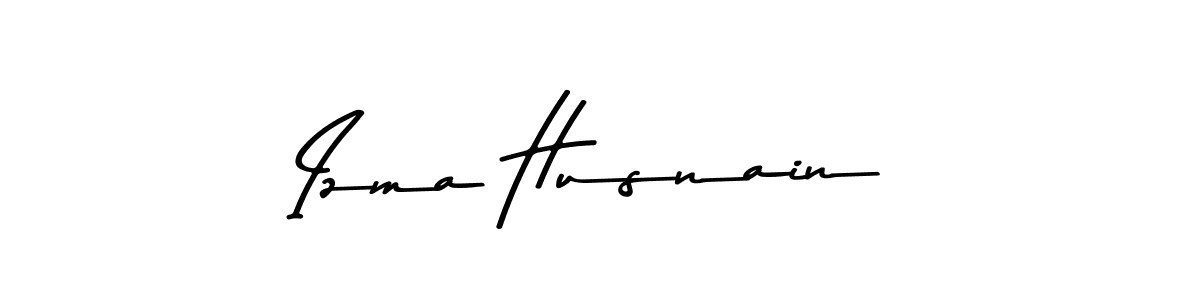 Izma Husnain stylish signature style. Best Handwritten Sign (Asem Kandis PERSONAL USE) for my name. Handwritten Signature Collection Ideas for my name Izma Husnain. Izma Husnain signature style 9 images and pictures png