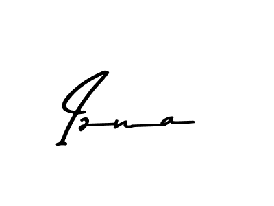 How to make Izna signature? Asem Kandis PERSONAL USE is a professional autograph style. Create handwritten signature for Izna name. Izna signature style 9 images and pictures png