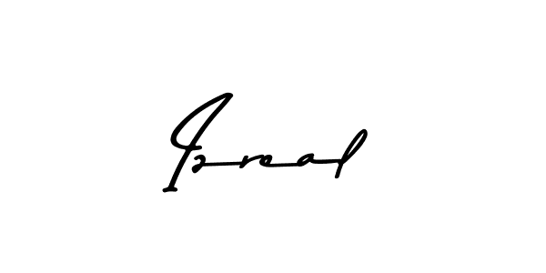 How to make Izreal name signature. Use Asem Kandis PERSONAL USE style for creating short signs online. This is the latest handwritten sign. Izreal signature style 9 images and pictures png