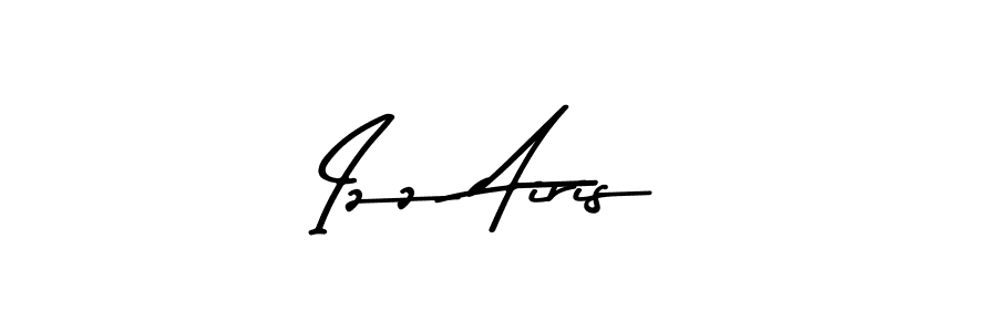 How to make Izz Airis name signature. Use Asem Kandis PERSONAL USE style for creating short signs online. This is the latest handwritten sign. Izz Airis signature style 9 images and pictures png