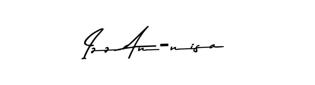 The best way (Asem Kandis PERSONAL USE) to make a short signature is to pick only two or three words in your name. The name Izz An-nisa include a total of six letters. For converting this name. Izz An-nisa signature style 9 images and pictures png