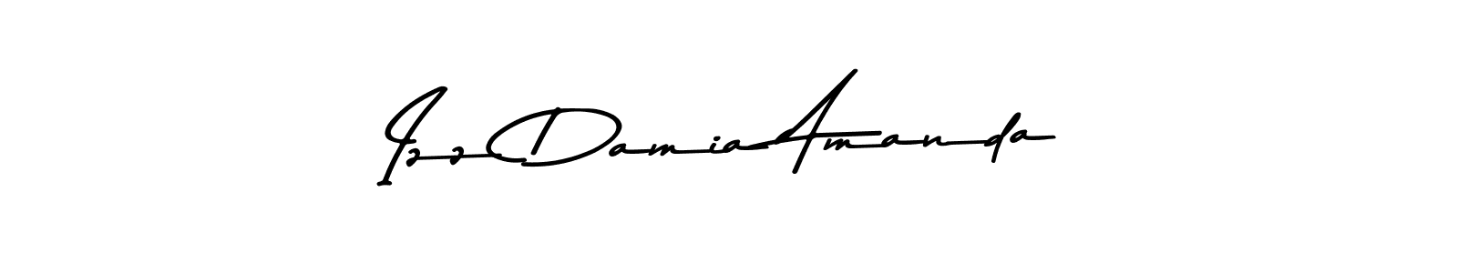 The best way (Asem Kandis PERSONAL USE) to make a short signature is to pick only two or three words in your name. The name Izz Damia Amanda include a total of six letters. For converting this name. Izz Damia Amanda signature style 9 images and pictures png