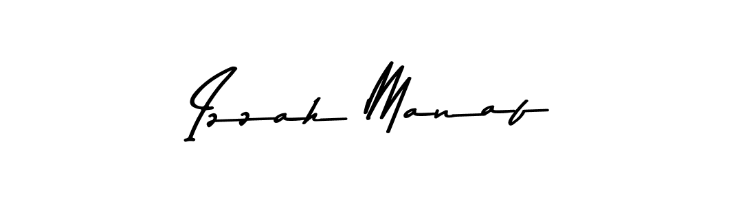 Here are the top 10 professional signature styles for the name Izzah Manaf. These are the best autograph styles you can use for your name. Izzah Manaf signature style 9 images and pictures png