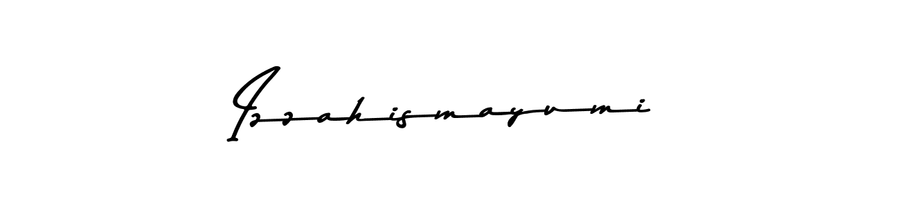How to make Izzahismayumi name signature. Use Asem Kandis PERSONAL USE style for creating short signs online. This is the latest handwritten sign. Izzahismayumi signature style 9 images and pictures png