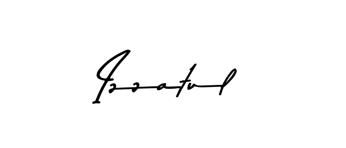 Create a beautiful signature design for name Izzatul. With this signature (Asem Kandis PERSONAL USE) fonts, you can make a handwritten signature for free. Izzatul signature style 9 images and pictures png