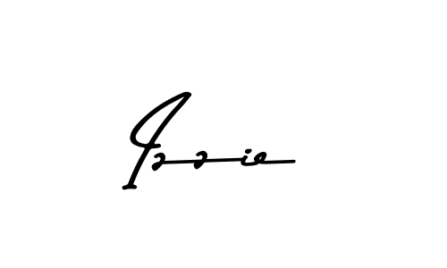 Create a beautiful signature design for name Izzie. With this signature (Asem Kandis PERSONAL USE) fonts, you can make a handwritten signature for free. Izzie signature style 9 images and pictures png