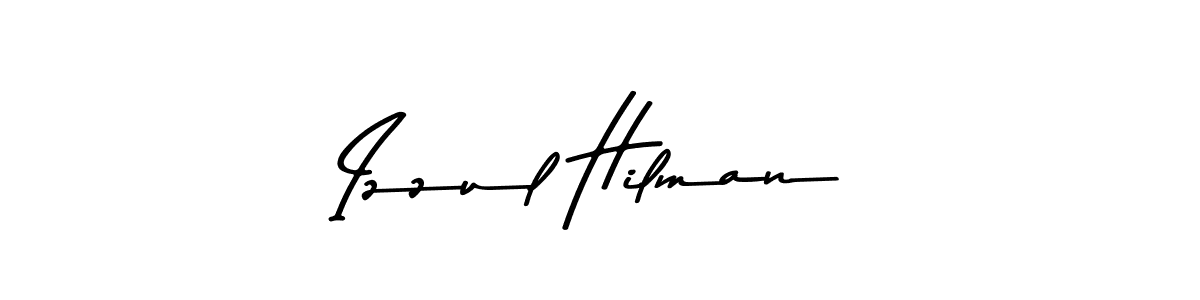 How to make Izzul Hilman name signature. Use Asem Kandis PERSONAL USE style for creating short signs online. This is the latest handwritten sign. Izzul Hilman signature style 9 images and pictures png