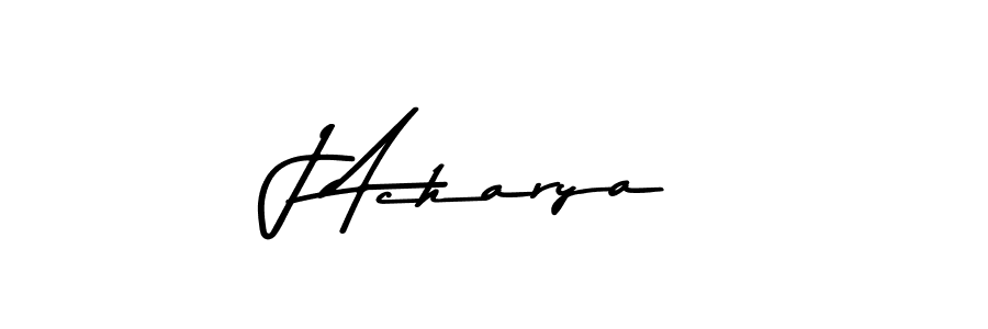 Create a beautiful signature design for name J Acharya. With this signature (Asem Kandis PERSONAL USE) fonts, you can make a handwritten signature for free. J Acharya signature style 9 images and pictures png
