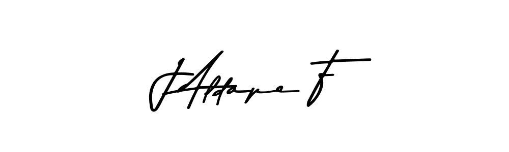 Similarly Asem Kandis PERSONAL USE is the best handwritten signature design. Signature creator online .You can use it as an online autograph creator for name J Aldape F. J Aldape F signature style 9 images and pictures png