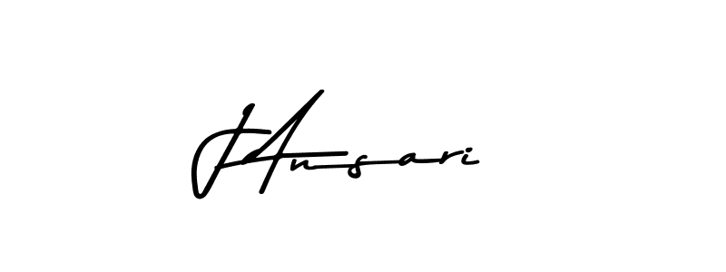 Design your own signature with our free online signature maker. With this signature software, you can create a handwritten (Asem Kandis PERSONAL USE) signature for name J Ansari. J Ansari signature style 9 images and pictures png