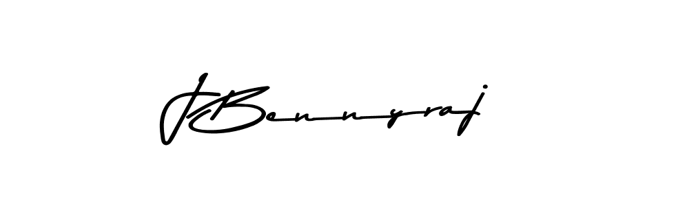 The best way (Asem Kandis PERSONAL USE) to make a short signature is to pick only two or three words in your name. The name J Bennyraj include a total of six letters. For converting this name. J Bennyraj signature style 9 images and pictures png