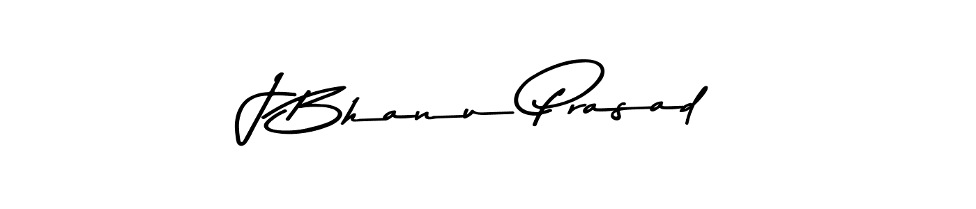 Make a beautiful signature design for name J Bhanu Prasad. With this signature (Asem Kandis PERSONAL USE) style, you can create a handwritten signature for free. J Bhanu Prasad signature style 9 images and pictures png