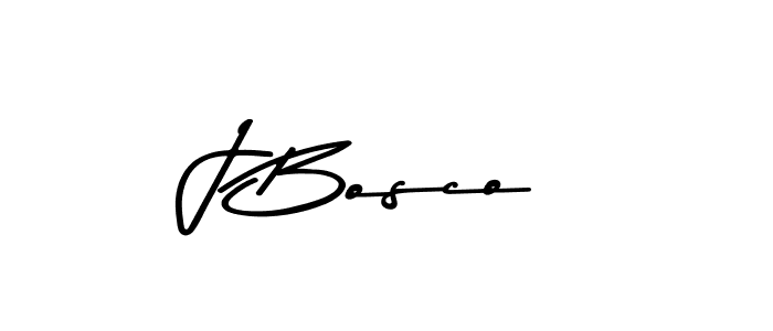 How to make J Bosco name signature. Use Asem Kandis PERSONAL USE style for creating short signs online. This is the latest handwritten sign. J Bosco signature style 9 images and pictures png