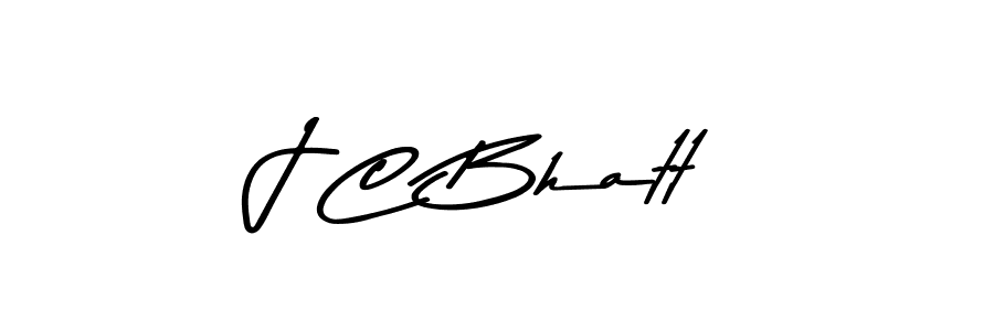 J C Bhatt stylish signature style. Best Handwritten Sign (Asem Kandis PERSONAL USE) for my name. Handwritten Signature Collection Ideas for my name J C Bhatt. J C Bhatt signature style 9 images and pictures png