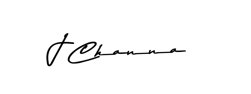 Design your own signature with our free online signature maker. With this signature software, you can create a handwritten (Asem Kandis PERSONAL USE) signature for name J Channa. J Channa signature style 9 images and pictures png