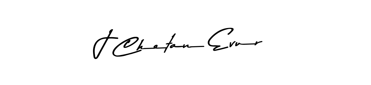 Use a signature maker to create a handwritten signature online. With this signature software, you can design (Asem Kandis PERSONAL USE) your own signature for name J Chetan Evur. J Chetan Evur signature style 9 images and pictures png