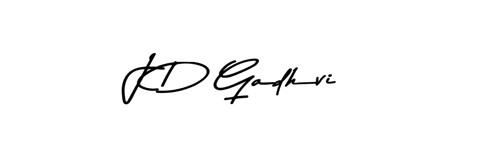 J D Gadhvi stylish signature style. Best Handwritten Sign (Asem Kandis PERSONAL USE) for my name. Handwritten Signature Collection Ideas for my name J D Gadhvi. J D Gadhvi signature style 9 images and pictures png