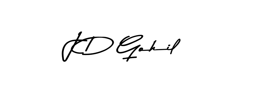 if you are searching for the best signature style for your name J D Gohil. so please give up your signature search. here we have designed multiple signature styles  using Asem Kandis PERSONAL USE. J D Gohil signature style 9 images and pictures png