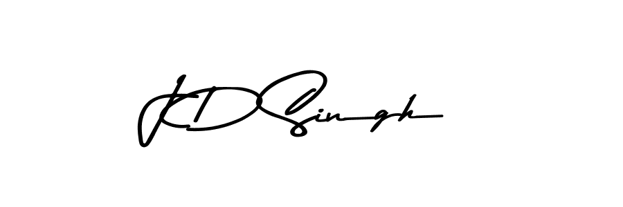 How to make J D Singh name signature. Use Asem Kandis PERSONAL USE style for creating short signs online. This is the latest handwritten sign. J D Singh signature style 9 images and pictures png