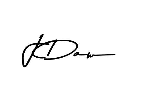 Design your own signature with our free online signature maker. With this signature software, you can create a handwritten (Asem Kandis PERSONAL USE) signature for name J Daw. J Daw signature style 9 images and pictures png