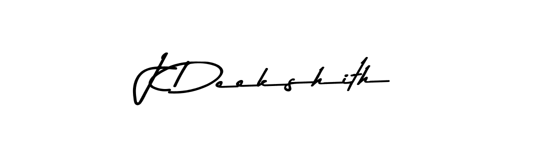 How to make J Deekshith signature? Asem Kandis PERSONAL USE is a professional autograph style. Create handwritten signature for J Deekshith name. J Deekshith signature style 9 images and pictures png