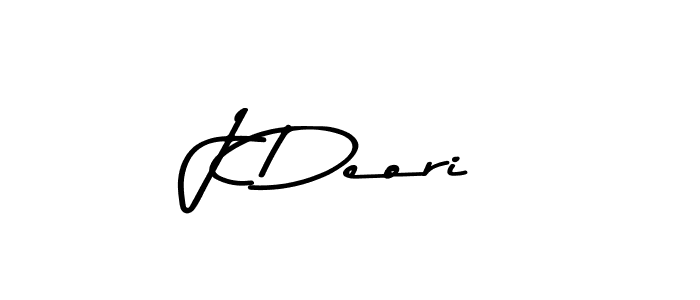 How to make J Deori name signature. Use Asem Kandis PERSONAL USE style for creating short signs online. This is the latest handwritten sign. J Deori signature style 9 images and pictures png