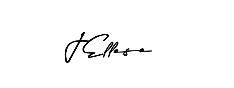 Create a beautiful signature design for name J Elloso. With this signature (Asem Kandis PERSONAL USE) fonts, you can make a handwritten signature for free. J Elloso signature style 9 images and pictures png