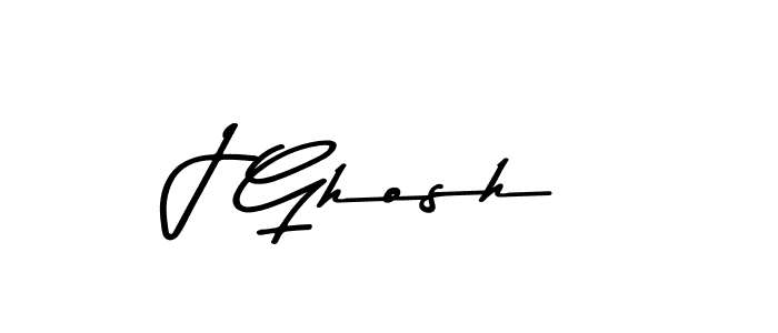 Design your own signature with our free online signature maker. With this signature software, you can create a handwritten (Asem Kandis PERSONAL USE) signature for name J Ghosh. J Ghosh signature style 9 images and pictures png