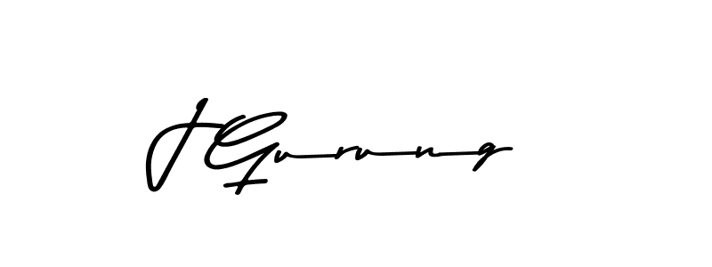 How to make J Gurung signature? Asem Kandis PERSONAL USE is a professional autograph style. Create handwritten signature for J Gurung name. J Gurung signature style 9 images and pictures png