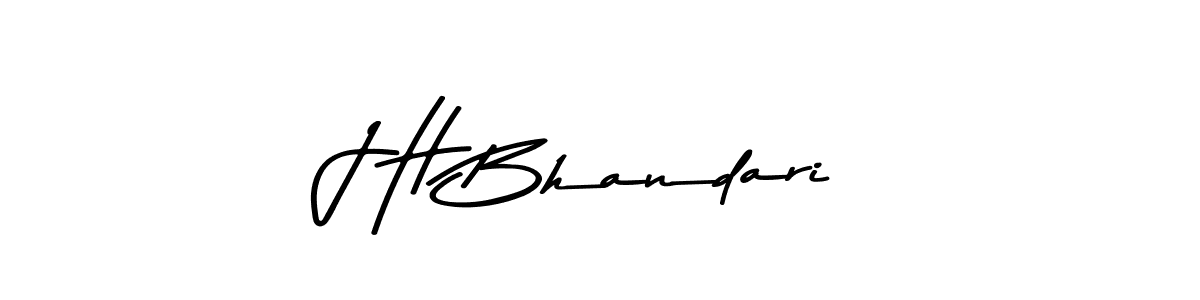 This is the best signature style for the J H Bhandari name. Also you like these signature font (Asem Kandis PERSONAL USE). Mix name signature. J H Bhandari signature style 9 images and pictures png