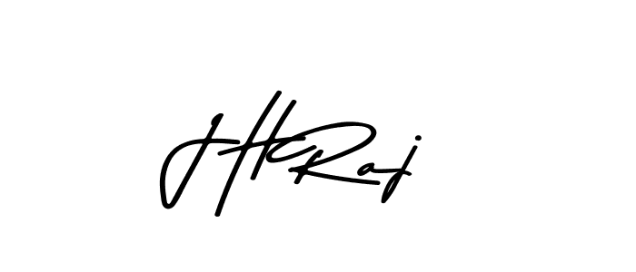 How to make J H Raj name signature. Use Asem Kandis PERSONAL USE style for creating short signs online. This is the latest handwritten sign. J H Raj signature style 9 images and pictures png