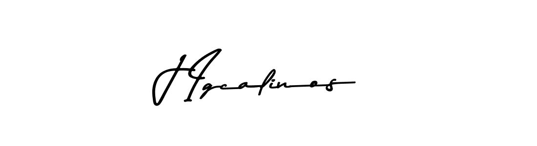 J Igcalinos stylish signature style. Best Handwritten Sign (Asem Kandis PERSONAL USE) for my name. Handwritten Signature Collection Ideas for my name J Igcalinos. J Igcalinos signature style 9 images and pictures png