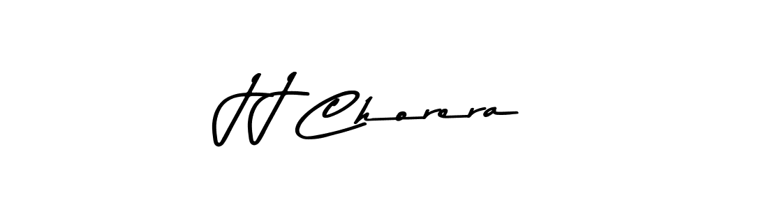 Create a beautiful signature design for name J J Chorera. With this signature (Asem Kandis PERSONAL USE) fonts, you can make a handwritten signature for free. J J Chorera signature style 9 images and pictures png