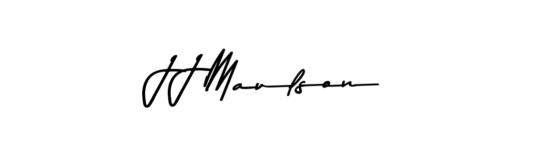 Create a beautiful signature design for name J J Maulson. With this signature (Asem Kandis PERSONAL USE) fonts, you can make a handwritten signature for free. J J Maulson signature style 9 images and pictures png