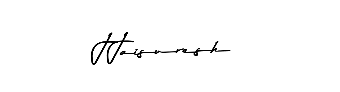 Make a beautiful signature design for name J Jaisuresh. With this signature (Asem Kandis PERSONAL USE) style, you can create a handwritten signature for free. J Jaisuresh signature style 9 images and pictures png