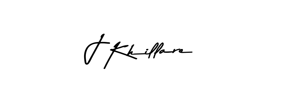 Design your own signature with our free online signature maker. With this signature software, you can create a handwritten (Asem Kandis PERSONAL USE) signature for name J Khillare. J Khillare signature style 9 images and pictures png