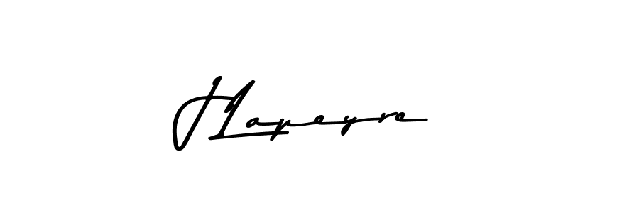 How to make J Lapeyre name signature. Use Asem Kandis PERSONAL USE style for creating short signs online. This is the latest handwritten sign. J Lapeyre signature style 9 images and pictures png