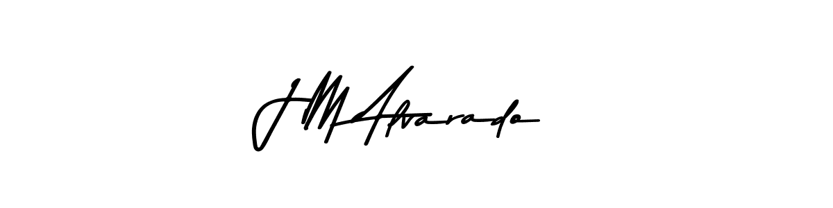 How to make J M Alvarado name signature. Use Asem Kandis PERSONAL USE style for creating short signs online. This is the latest handwritten sign. J M Alvarado signature style 9 images and pictures png