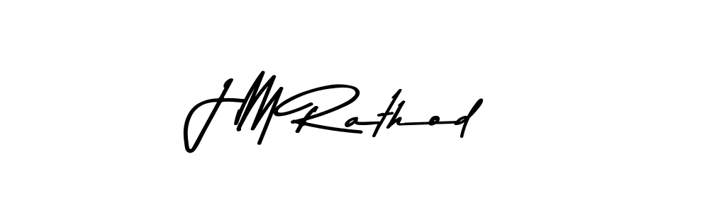 Use a signature maker to create a handwritten signature online. With this signature software, you can design (Asem Kandis PERSONAL USE) your own signature for name J M Rathod. J M Rathod signature style 9 images and pictures png