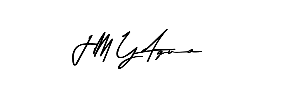 Also You can easily find your signature by using the search form. We will create J M Y Agua name handwritten signature images for you free of cost using Asem Kandis PERSONAL USE sign style. J M Y Agua signature style 9 images and pictures png