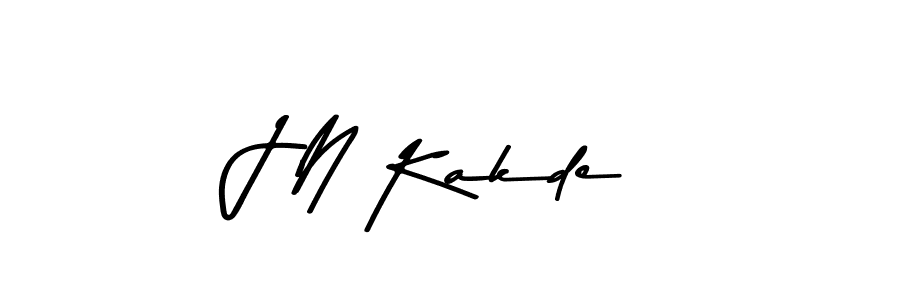 J N Kakde stylish signature style. Best Handwritten Sign (Asem Kandis PERSONAL USE) for my name. Handwritten Signature Collection Ideas for my name J N Kakde. J N Kakde signature style 9 images and pictures png