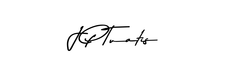 This is the best signature style for the J P Tuatis name. Also you like these signature font (Asem Kandis PERSONAL USE). Mix name signature. J P Tuatis signature style 9 images and pictures png