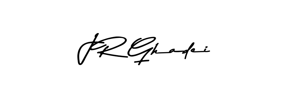 Design your own signature with our free online signature maker. With this signature software, you can create a handwritten (Asem Kandis PERSONAL USE) signature for name J R Ghadei. J R Ghadei signature style 9 images and pictures png