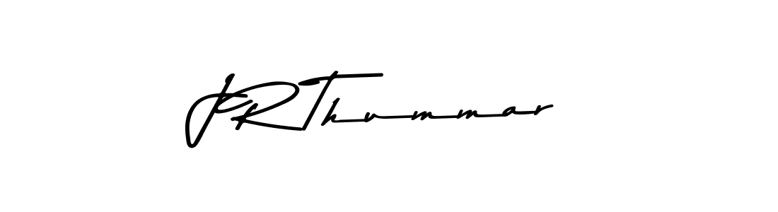 How to make J R Thummar signature? Asem Kandis PERSONAL USE is a professional autograph style. Create handwritten signature for J R Thummar name. J R Thummar signature style 9 images and pictures png