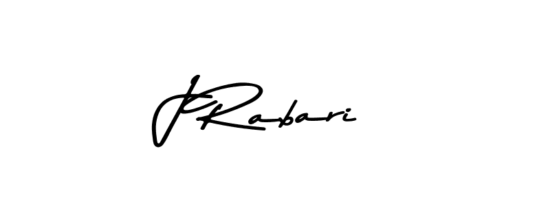 Create a beautiful signature design for name J Rabari. With this signature (Asem Kandis PERSONAL USE) fonts, you can make a handwritten signature for free. J Rabari signature style 9 images and pictures png