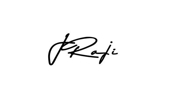 How to make J Raji name signature. Use Asem Kandis PERSONAL USE style for creating short signs online. This is the latest handwritten sign. J Raji signature style 9 images and pictures png